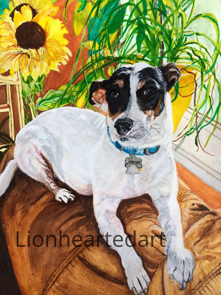 Painting of a dog