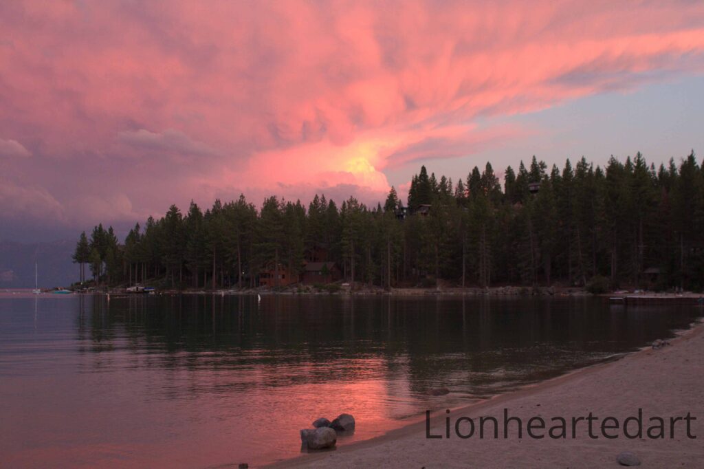 meeks bay sunset