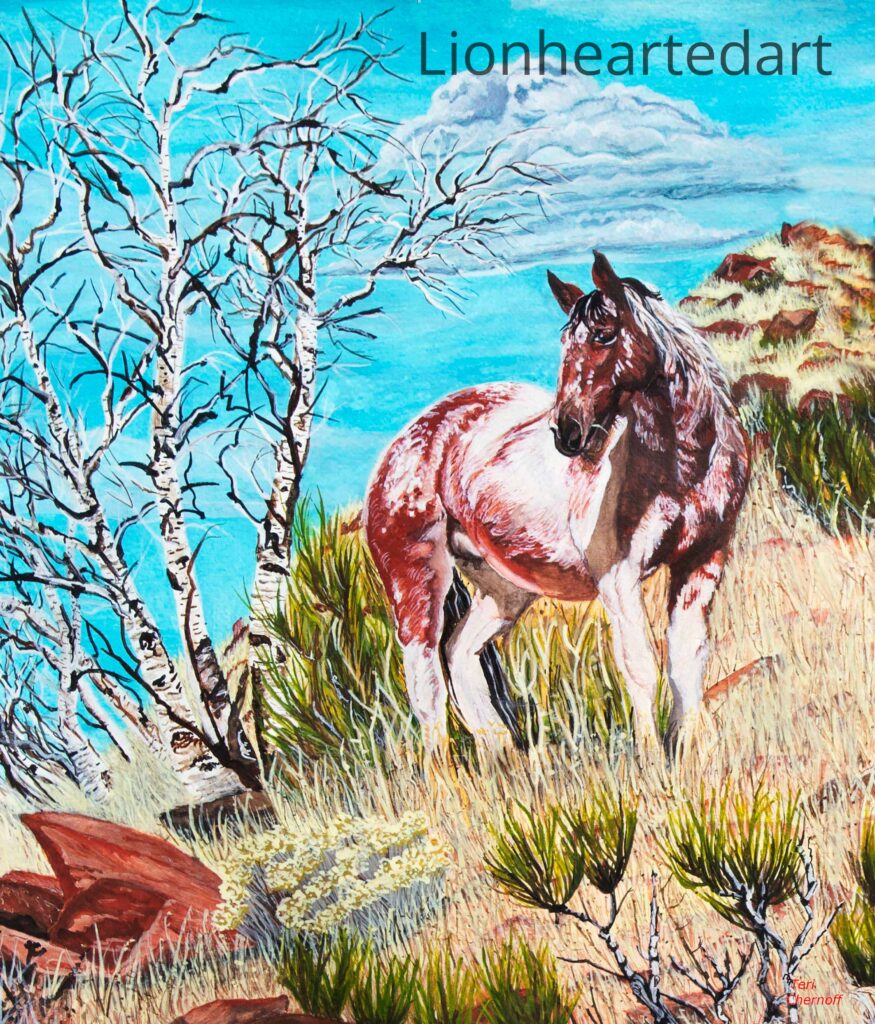 Red and White Mare