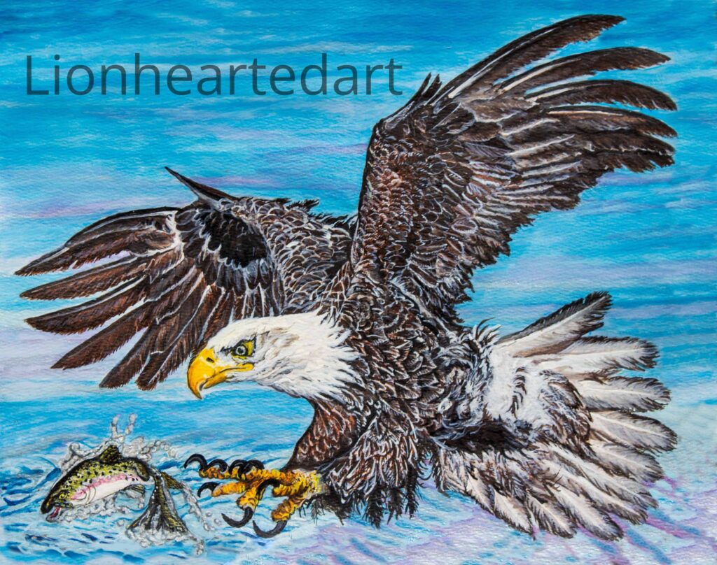 painting of an eagle