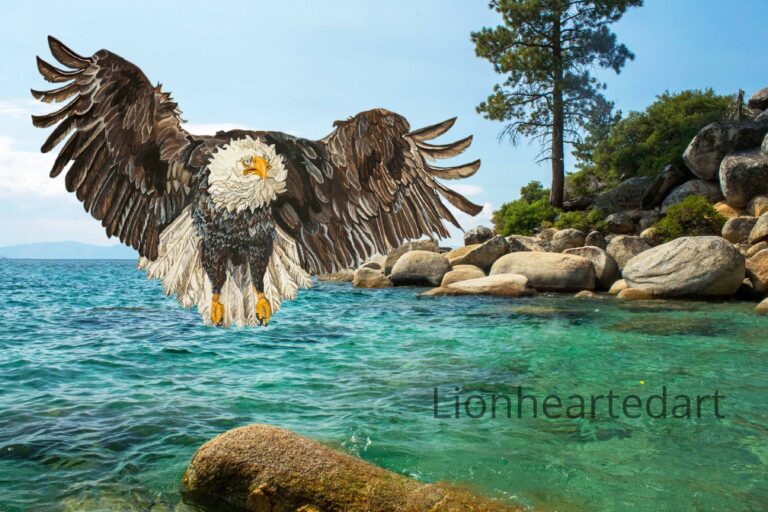 Tahoe Eagle painting