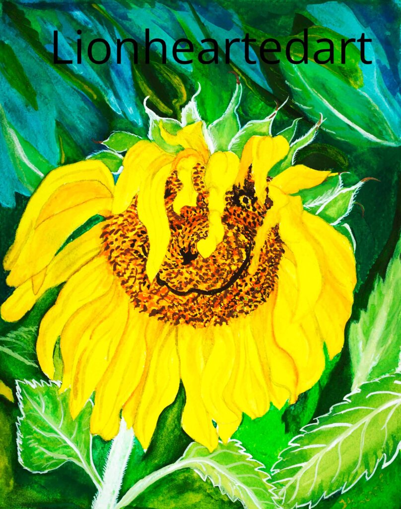 painting of a sunflower